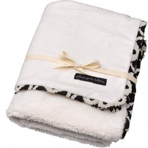 Receiving Blanket in Licorice Blossom