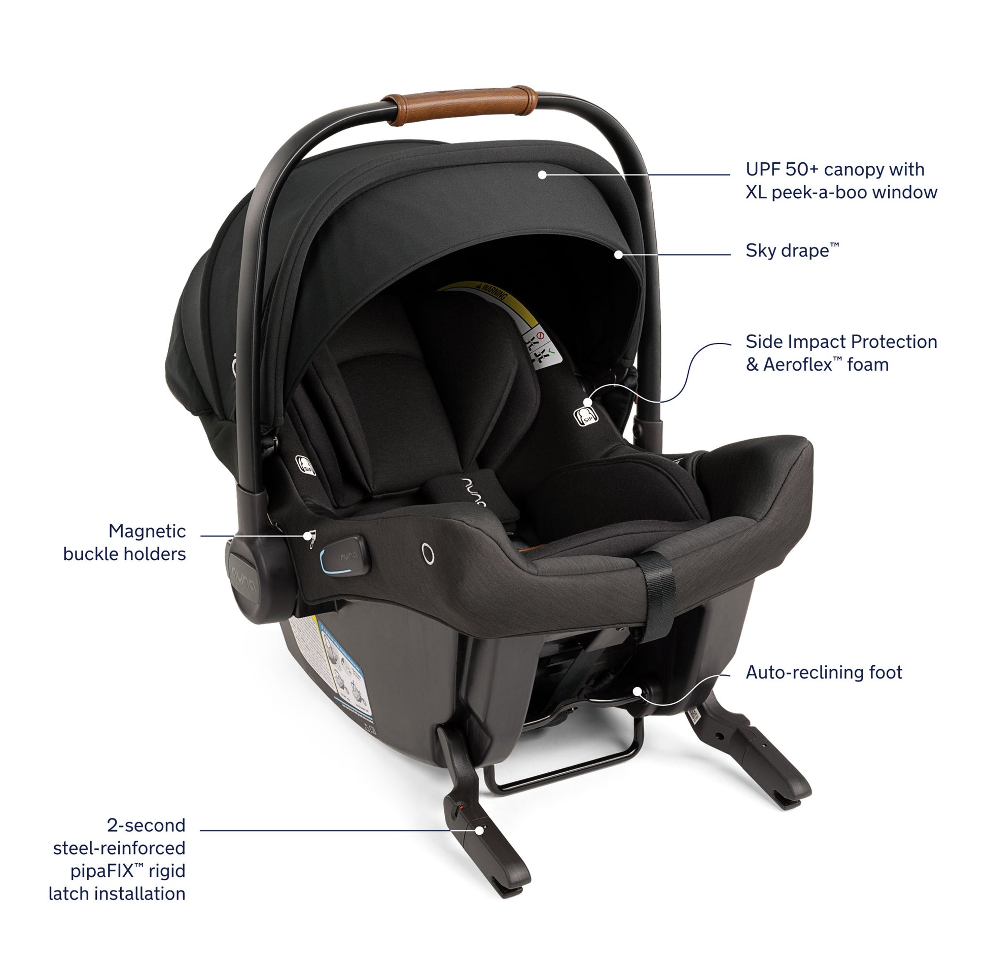 Nuna PIPA Urbn Car Seat - Caviar