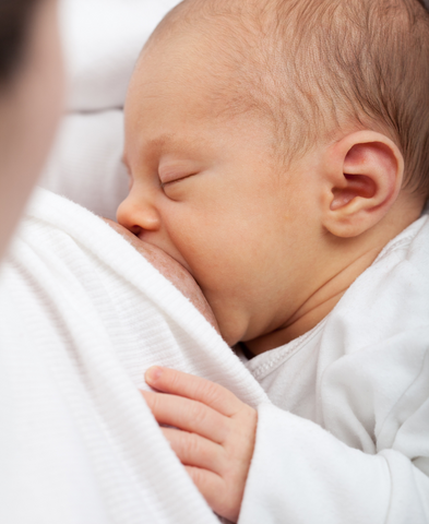 Baby Latching to Breastfeed